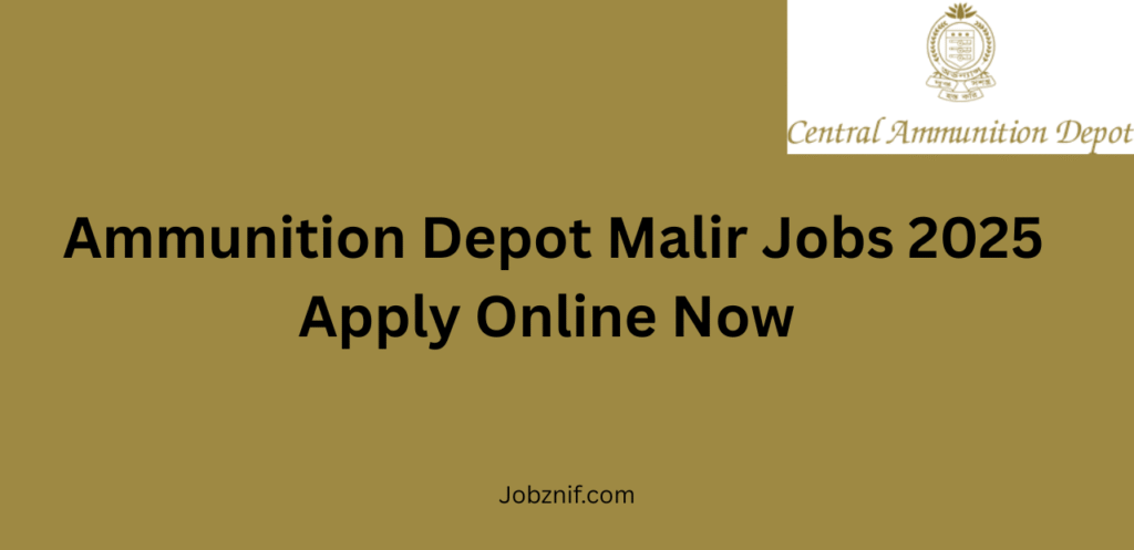 Ammunition Depot Malir Jobs 2025